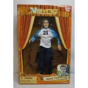 VINTAGE 2000 NSYNC Justin Timberlake Marionette Doll New In Box Living Toyz